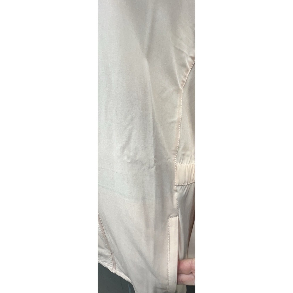 Windbreaker Jacket Women L Petal Pink Full Zip Pockets Athleisure Coastal Hike - Picture 4 of 12